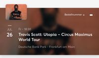✅ Travis Scott Maximus Tour Frankfurt Konzert Stehplatz 26.7 ✅ Hessen - Offenbach Vorschau