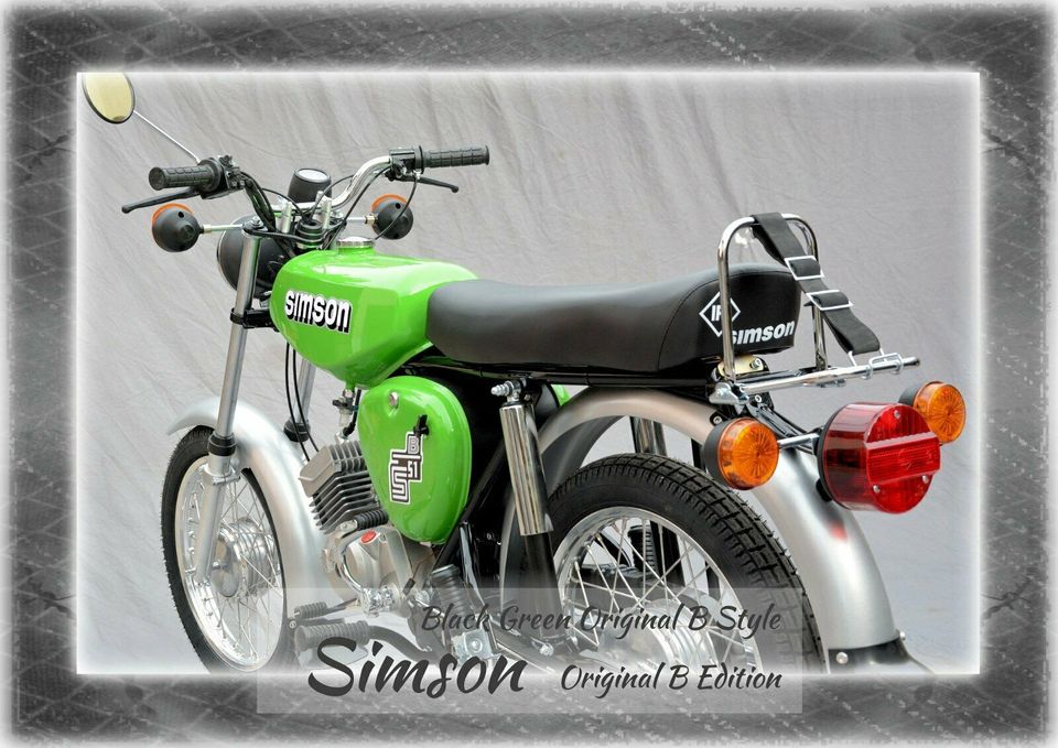 Simson S51 -NEUAUFBAU- Original Edition - Black Green Original B in Wiehe