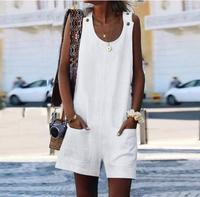 Neu lässiger Jumpsuit Overall Einteiler weiß L 40 Latzhose Sommer Saarland - Spiesen-Elversberg Vorschau