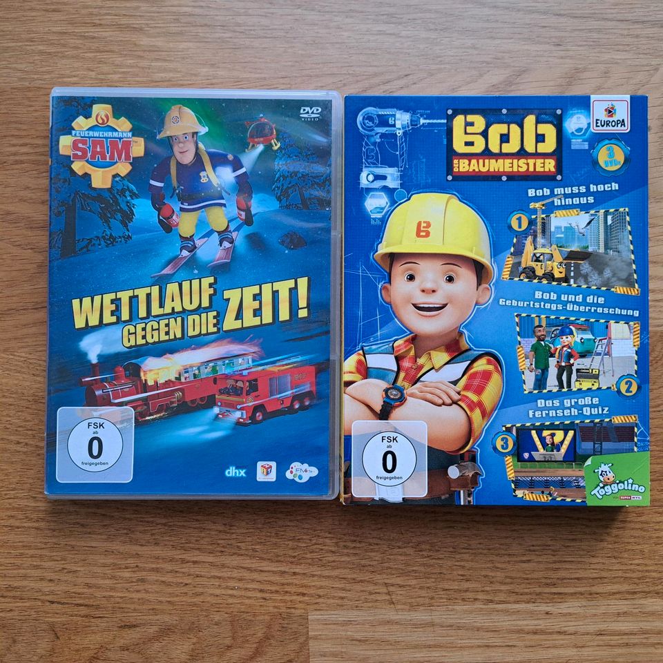 2x DVD Bob der Baumeister und Feuerwehrmann Sam in Hamburg