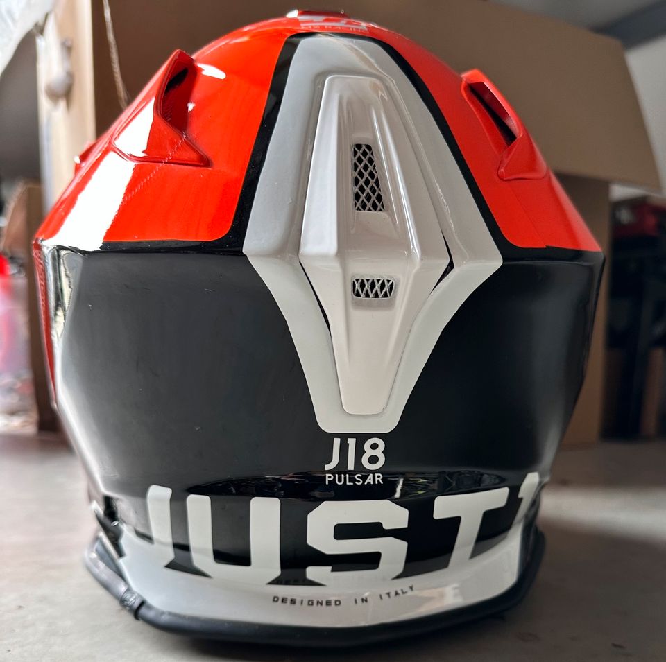 Moto Cross Enduro Helm JUST1 J18 Pulsar Gr. XL in Neuching