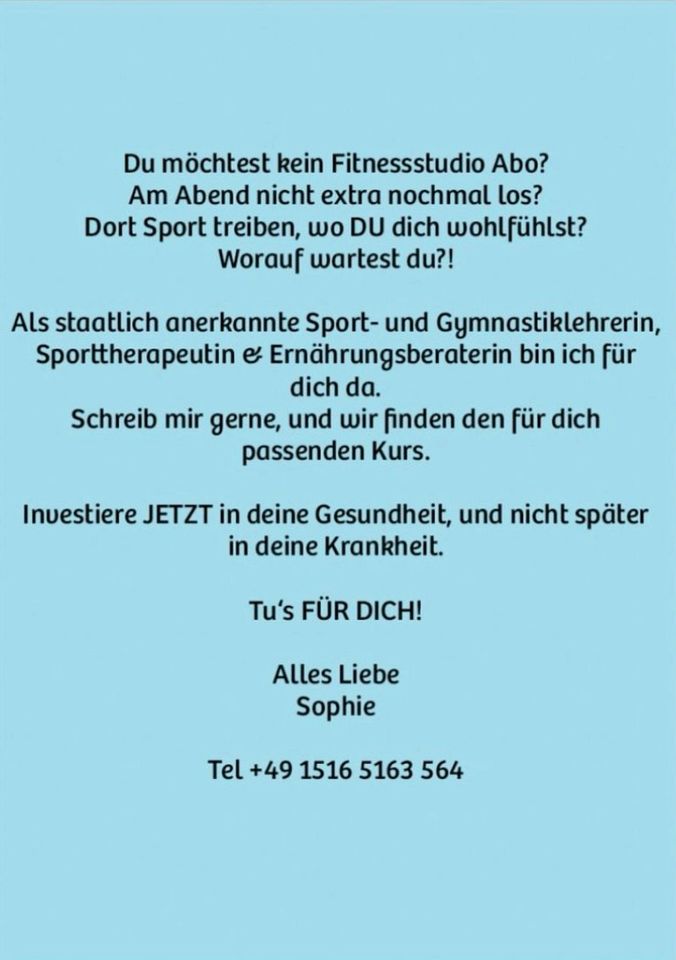 Yoga, Pilates uvm. | Online Workouts | in Mittenwald
