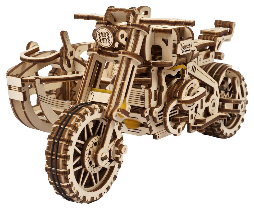 3D Holzbausatz von UGEARS - Motorrad Scrambler (3D – Puzzle) in Plettenberg