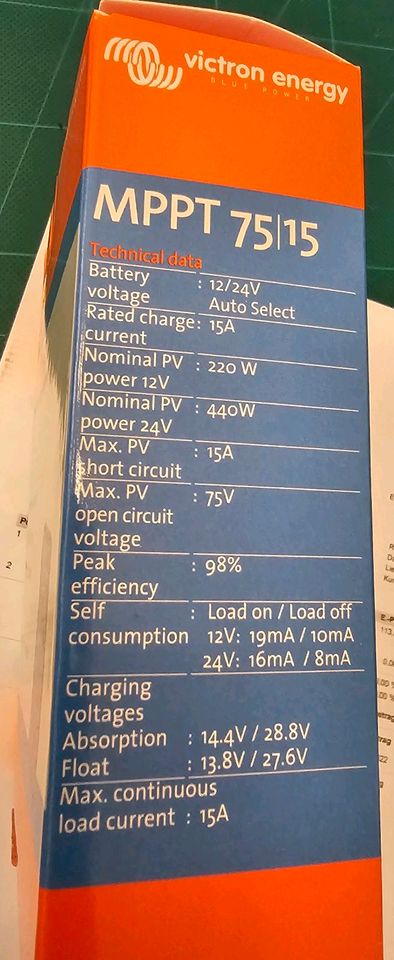 Victron MPPT 75/15 Bluetooth Solarregler. in Vechta
