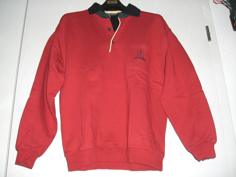 GILBERTO Pullover Herren Rot Gr. L Baumwolle sehr guter Zustand in Liederbach