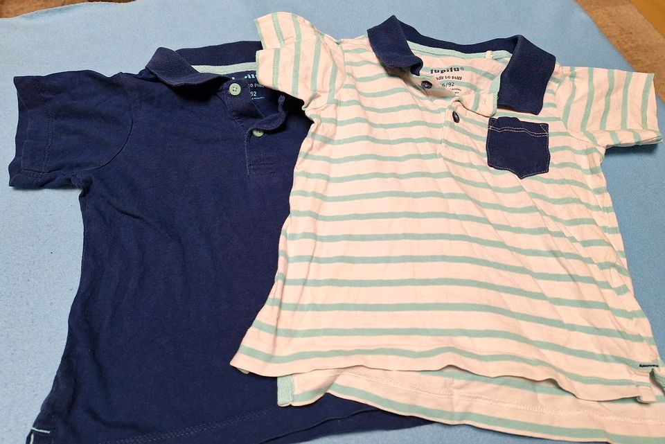 Set Baby Polo- T-Shirts 2 Stück Gr. 86/92 Lupilu Jungs in Blaichach