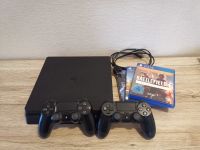 PS4 Slim 1TB Schwarz+2 Controller+3 Spiele Konsole Playstation Niedersachsen - Twistringen Vorschau