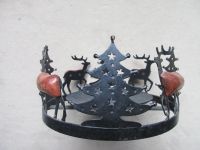 Kerzenteller - Ständer, Metall, für große Kerze,Weihnachtsdeko Baden-Württemberg - Heddesheim Vorschau