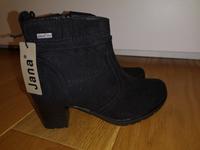 Jana Schuhe 37 leder neu velours schwarz absatz Stiefelette OVP Hessen - Bad Orb Vorschau