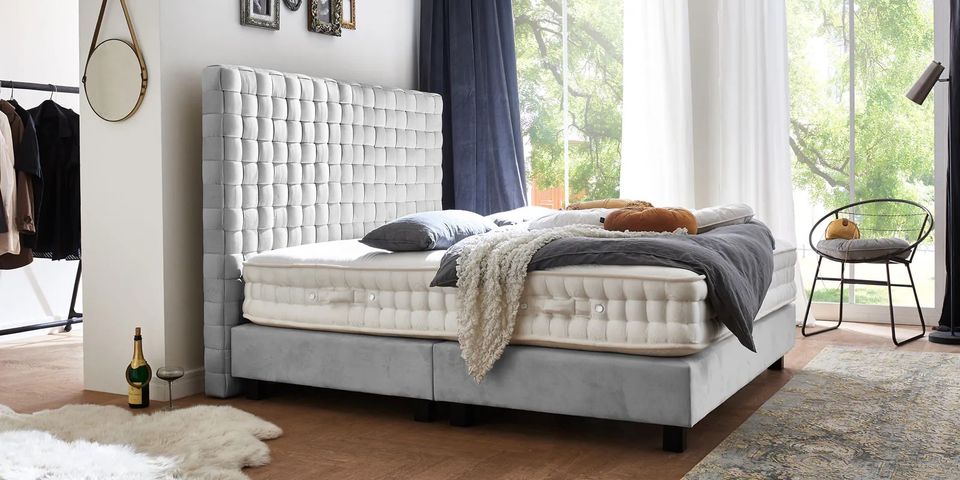 ✅inkl. kostenloser Lieferung✅ | Türkises Luxus Handmade Boxspringbett | 200 cm | inkl. Matratze Polsterbett Bett Doppelbett in Potsdam