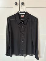 Graue / Dunkelgraue Bluse mit Spitze von Only Bayern - Würzburg Vorschau