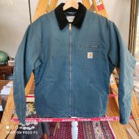 Carhartt WIP OG Detroit Winter Jacket blue/black aged canvas L Baden-Württemberg - Deggingen Vorschau