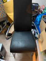 2 x Stuhl, Esszimmerstuhl, Schwingstuhl schwarz mit Chrome, Bayern - Puchheim Vorschau