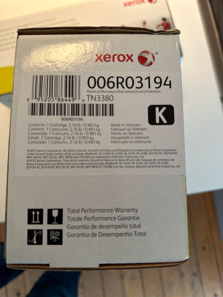 Xerox Toner black schwarz für Brother Laser Drucker TN3380 in Westerkappeln