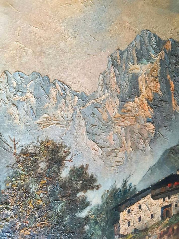 Gemälde Ölgemälde Kunst Bild Willy Peter Ahrweiler Südtirol in Neunkirchen