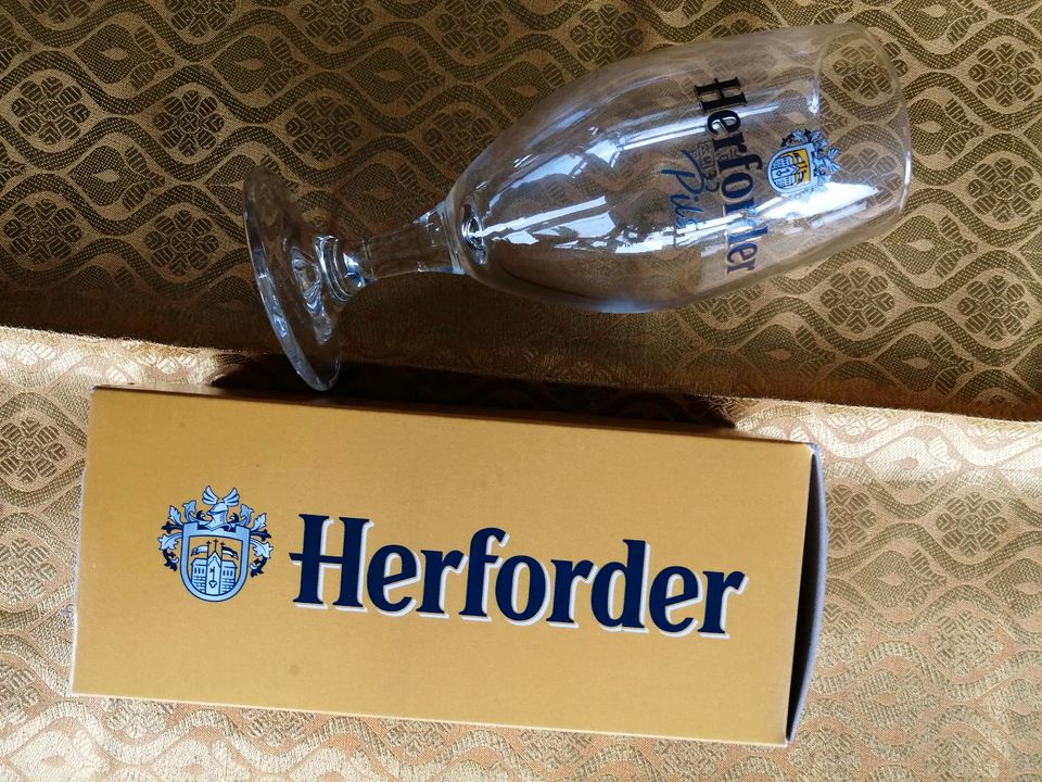 Herforder Pils Glas 2 Originalgläser neu OVP in Hamburg