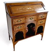 SAMMLERSTÜCK "MEDINA" BUREAU, 1905, Palisander, reich intarsiert, Nordrhein-Westfalen - Remscheid Vorschau