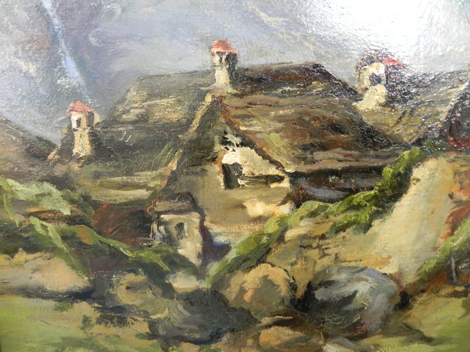 Gemälde: Dorf i.d. Bergen von Wisa von Westphalen in Bad Karlshafen