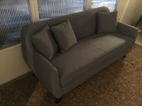 Sofa Couch inkl. 3 Kissen in graublau Nordrhein-Westfalen - Ahaus Vorschau