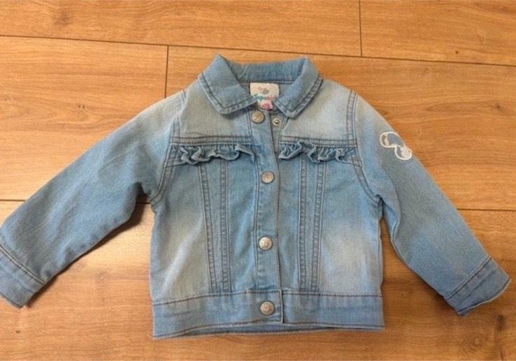 Topomini Jeans Jacke Größe 74 Baby Schmetterling spitze neu in Mauritz