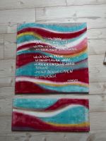 Leinwand Bild Regenbogen bunt blau rosa Quote Welle  wanddeko Nordrhein-Westfalen - Dinslaken Vorschau