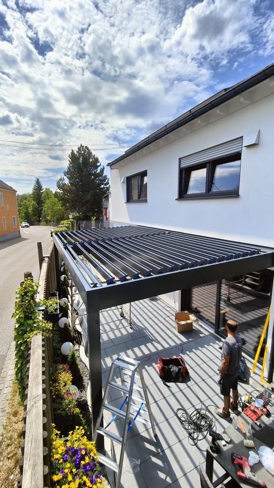 Montage für Wintergarten Überdachung Pergola Terrasse Handwerker in München