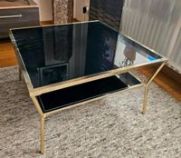 TOP! Couchtisch Gold Glas schwarz Glastisch Sofatisch Bayern - Kolbermoor Vorschau