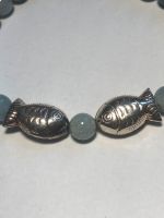 Armband Unikat 925 Silber Aquamarin und Fische Kreis Ostholstein - Malente Vorschau