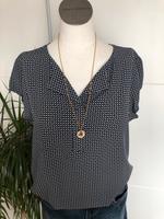 Hübsche Sommerbluse, Tom Tailor, Gr. 40, blau/ weiß kl. Muster Bayern - Eisingen Vorschau