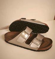 Birkenstock Arizona metallic silber  Naturleder NEU Thüringen - Am Ettersberg Vorschau