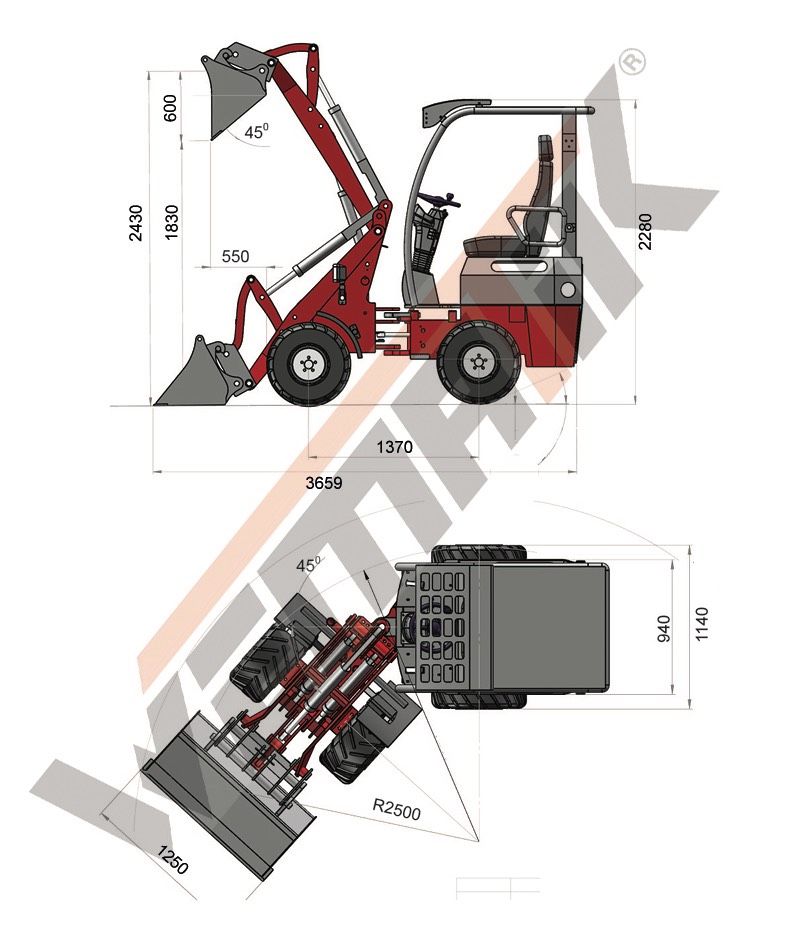 Hoflader Wematik 807, Motor Perkins, 19.990€ inkl. MwSt in Nobitz