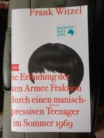 Die Erfindung der Roten Armee Fraktion Frank Witzel Buch Münster (Westfalen) - Sentrup Vorschau