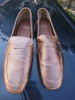 Halbschuhe Slipper Mokassins Leder Damen von a Piedi Bronze Gr 39 Bayern - Deggendorf Vorschau