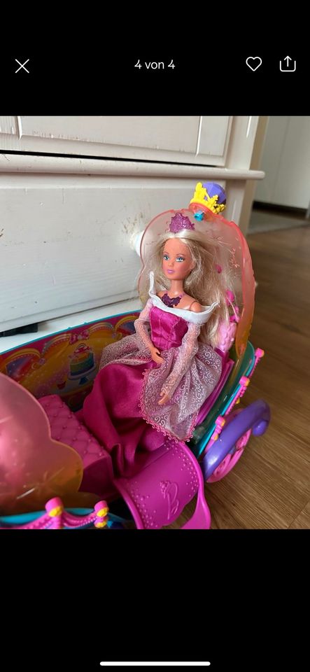 Barbie Prinzessin Kutsche Eichhorn Pferd in Rahden