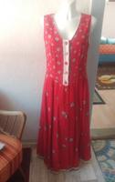 Dirndl Kleid lang Trägerkleid Trägerrock rot Edelweiß MEIKO 40 Bayern - Gebenbach Vorschau
