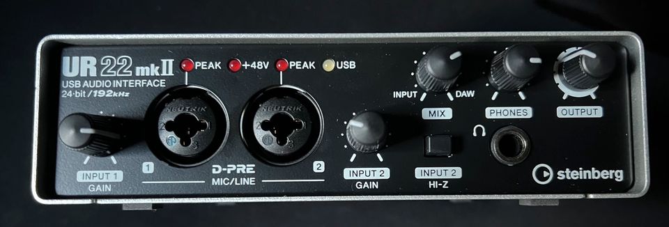 Interface , Steinberg UR22 MKII 192 kHz USB Audio. in Flensburg