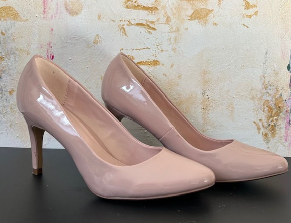 ❤️ Lack Büro Pumps von Next Gr.39 Puder High Heels Stöckelschuh in Stuttgart