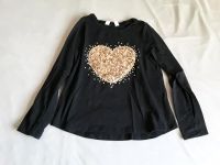 Langarmshirt "H&M" Glitzerherz mit Paietten wie neu! Bayern - Straubing Vorschau