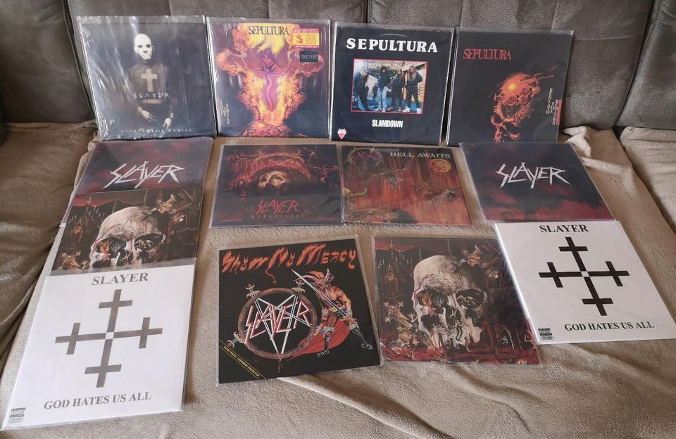 Sepultura Slayer Vinyl Schallplatten lps lp in Hasselroth