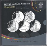 20 Euro Sammlermünzenset 2016 - Spieglglanz PP - OVP Rüdesheim - Sankt Katharinen Vorschau