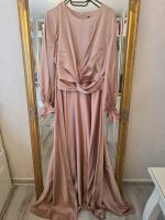 Satin Abendkleid beige Roségold Bremen - Huchting Vorschau