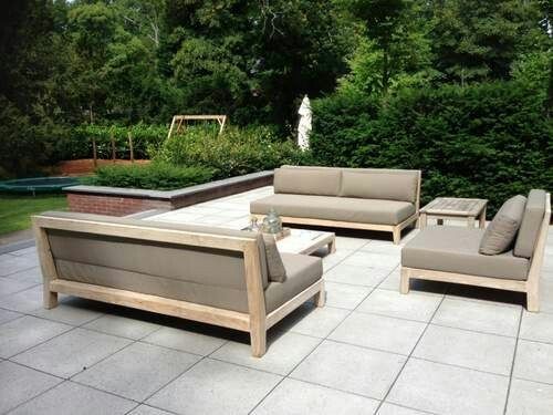 Sitzgruppe Sofa Outdoor Lounge Couch Gartensitzgruppe Teakholz in Pfullendorf