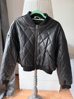Review Bomberjacke in Lederoptik schwarz Bayern - Rosenheim Vorschau