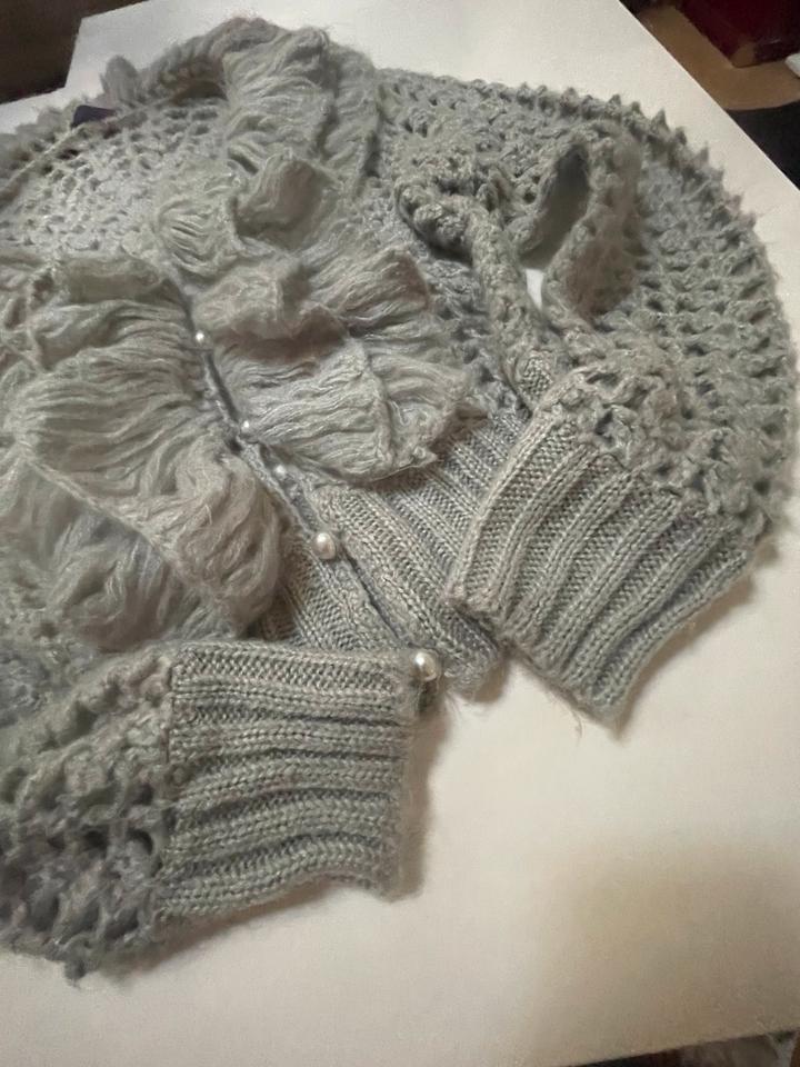 Cashmere Kaschmir Wolle 100% Strickjacke Grau S-M 36/38 in München