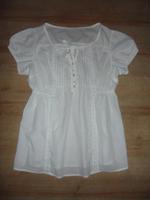 Made in Italy 40 L Damen Bluse Kurzarm Weiß Tunika Bielefeld - Schröttinghausen Vorschau