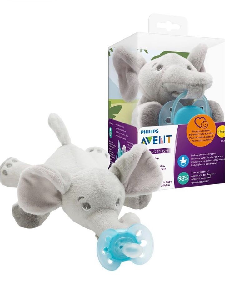 Philips Avent Schnuller Snuggle Ultra Soft SCF348 mit Kuscheltier in Weimar