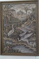 Gemälde Batikmalerei UBUD/ Bali im Holzrahmen Hessen - Dreieich Vorschau