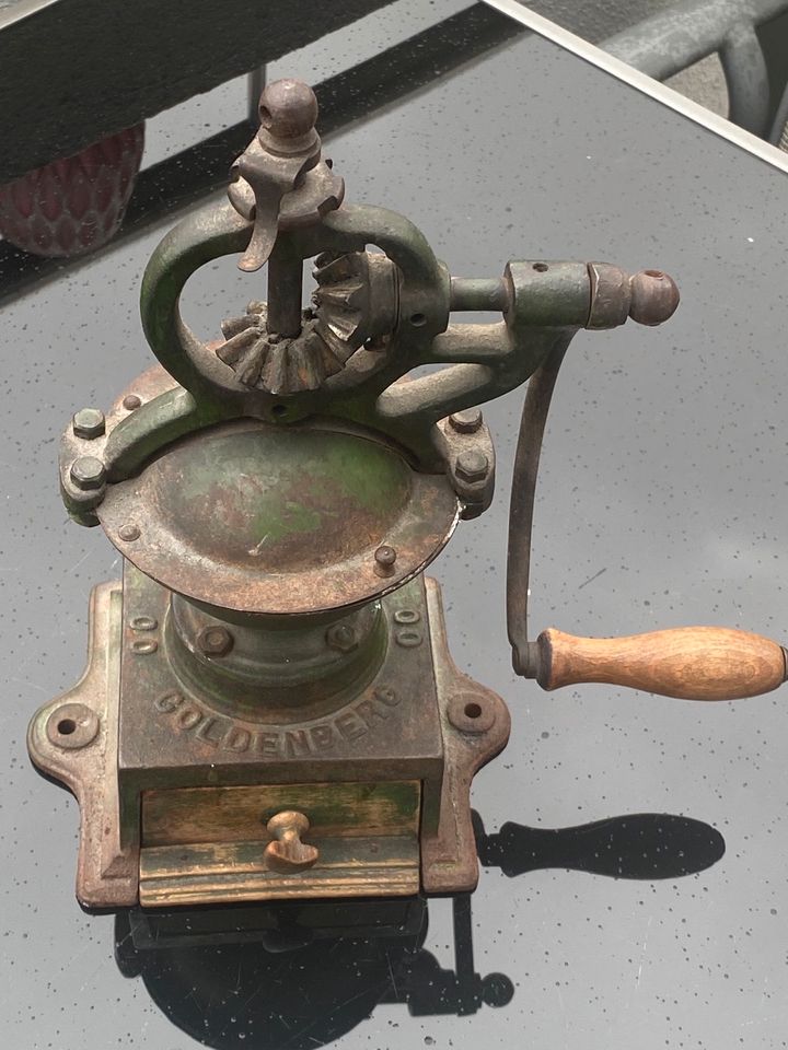 Vintage Kaffee Mühle GOLDENBERG circa 1920 Elsass unrestauriert in Saarbrücken