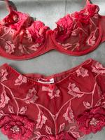 Set BH+Slip Gr. 75C Korall mit Spitzen Nordrhein-Westfalen - Alsdorf Vorschau