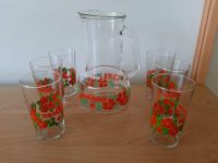 Glaskanne Saftkanne Wasserkanne Krug + 6 Gläser retro Teka Quick Frankfurt am Main - Nieder-Eschbach Vorschau